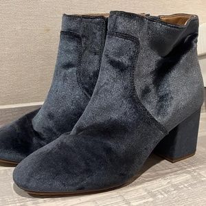 Loft Suede Velvet Ankle Boots Size 8